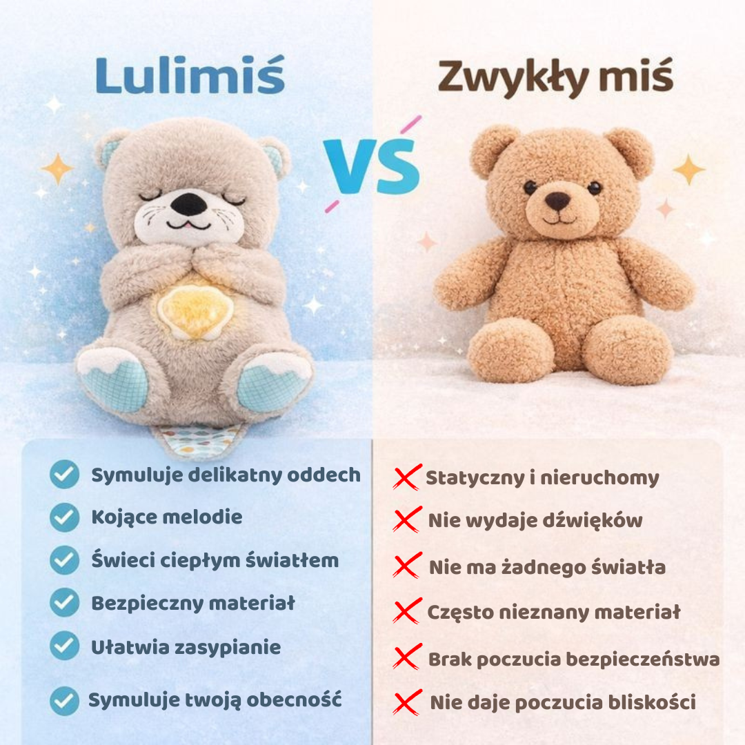 🧸LulliMiś – Przyjaciel oddychający szumiś